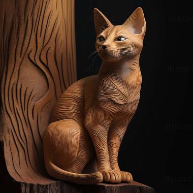 3D model Brazilian Shorthair cat (STL)